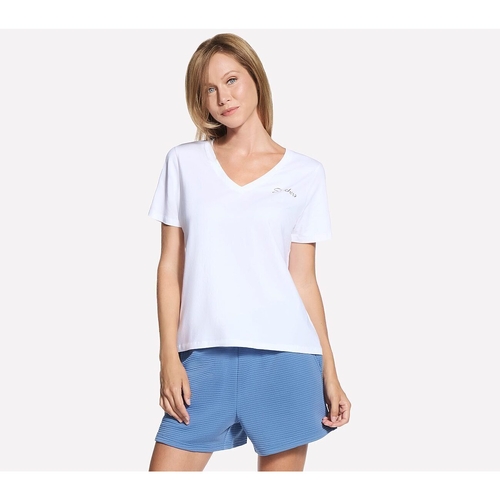 Tricou femei Skechers Stride Performance Tee TP167-WHT - poza 4