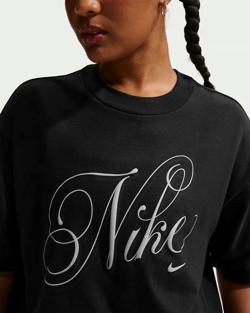 Tricou Nike W NSW SS TEE BOXY SCRIPT - poza 3