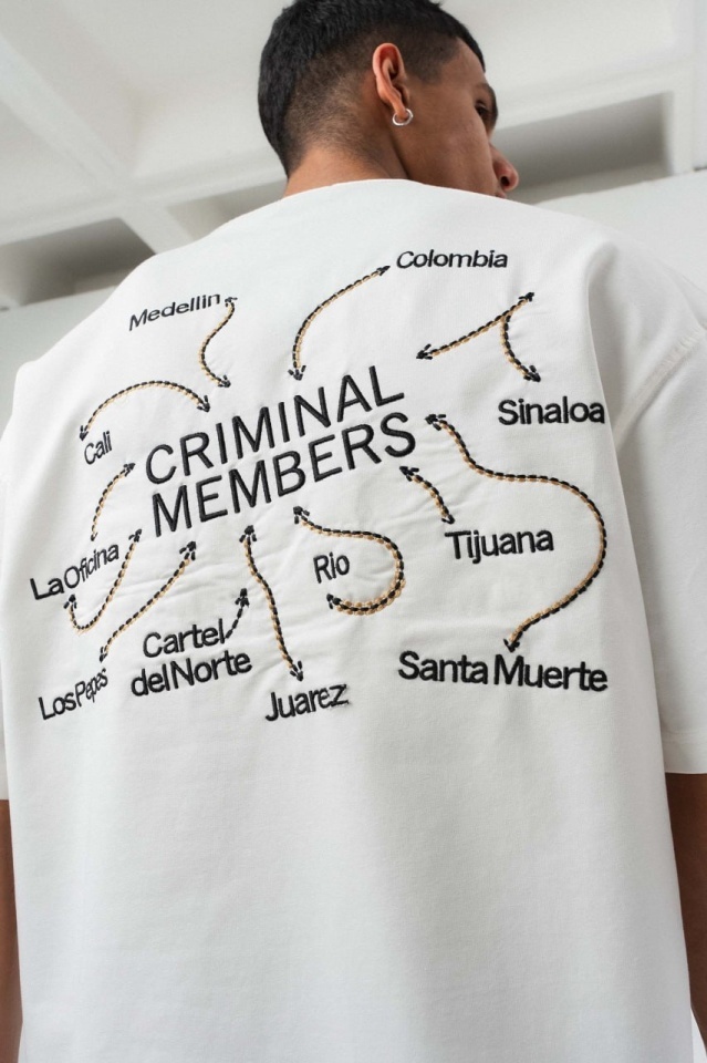 TRICOU OVERSIZE CRIMINAL MEMBERS – WHITE TSES9(238) (MĂRIME: L)