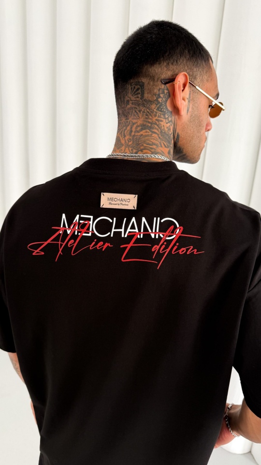 TRICOU OVERSIZE MECHANIC ATILER BLACK TSMH5(M25-37) (MĂRIME: XL)