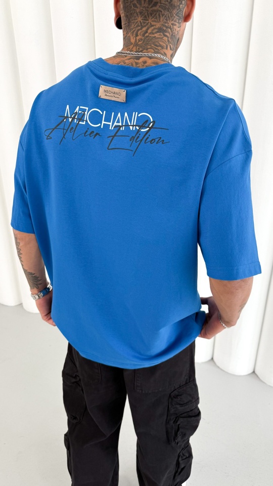 TRICOU OVERSIZE MECHANIC ATILER SAX-BLUE TSMH8(M25-37) (MĂRIME: XL)