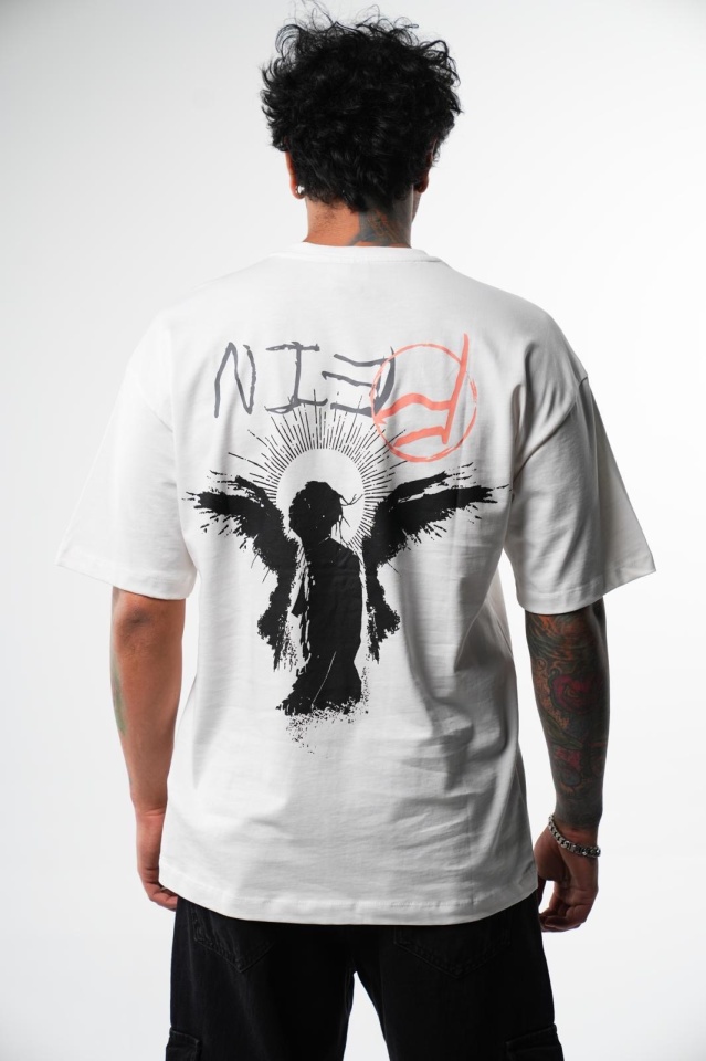 TRICOU OVERSIZED REIN ANGEL OFF WHITE TSAS478(AJ6483) (MĂRIME: L)