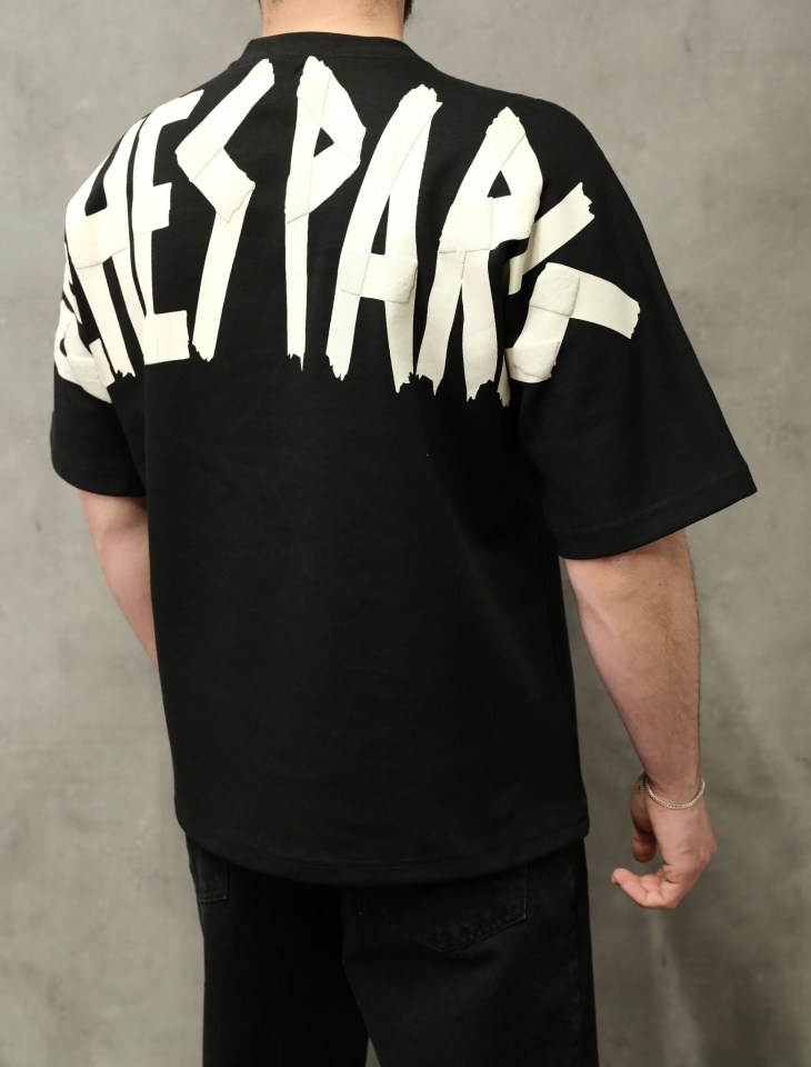TRICOU OVERSIZED RICHES PARIS BLACK TSAS475(1019-1) (MĂRIME: XS)