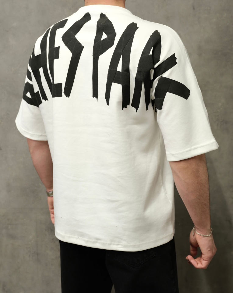 TRICOU OVERSIZED RICHES PARIS ECRU TSAS474(1019-1) (MĂRIME: XS)