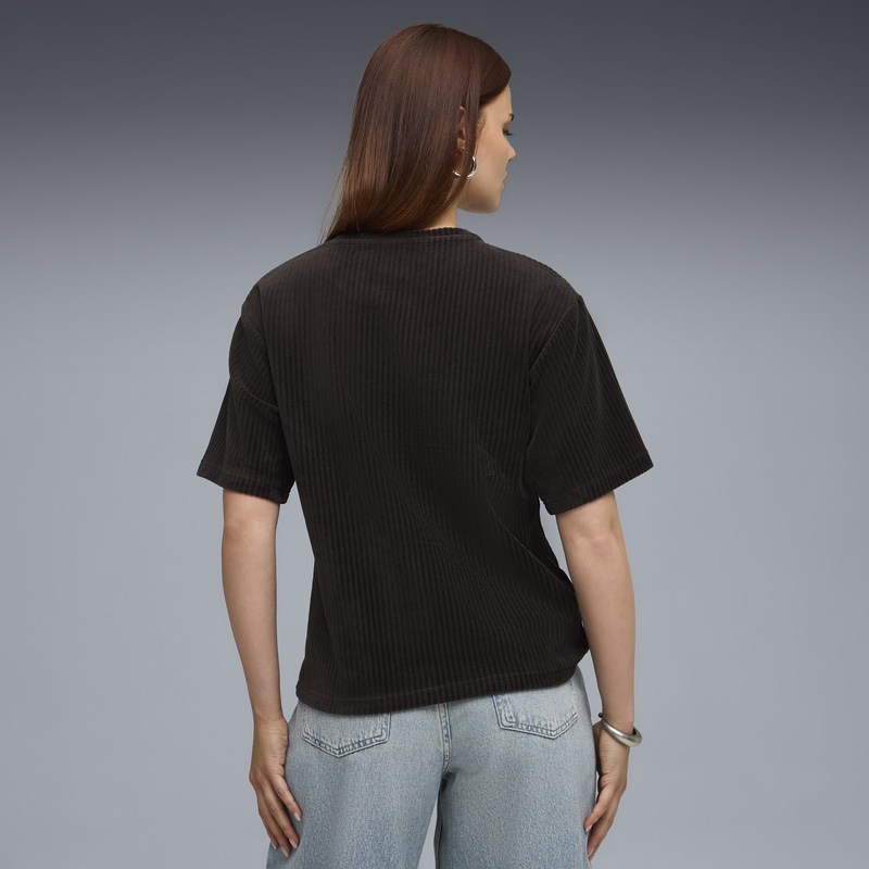 Tricou Puma ESS ELEVATED Relaxed Velour Rib Tee - poza 2