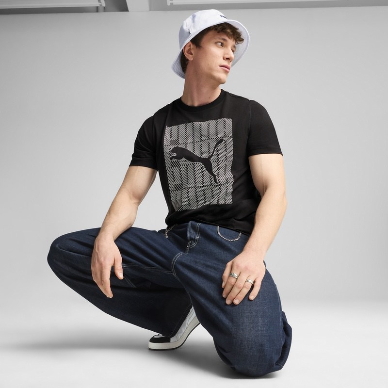 Tricou Puma GRAPHICS Puma Wording Tee - poza 3