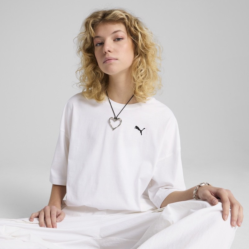 Tricou Puma WARDROBE ESS Oversized Short Tee - poza 3