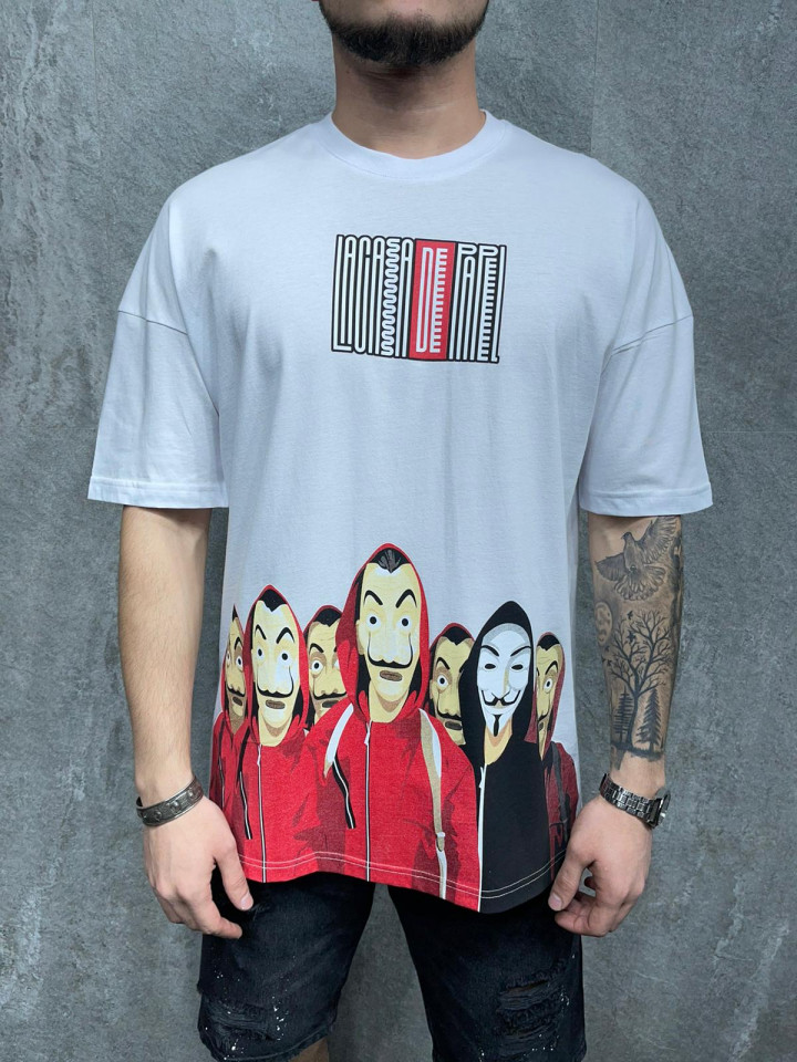 TRICOU SALVADOR DALI WHITE COD : TSAS194(1018) (MĂRIME: M)