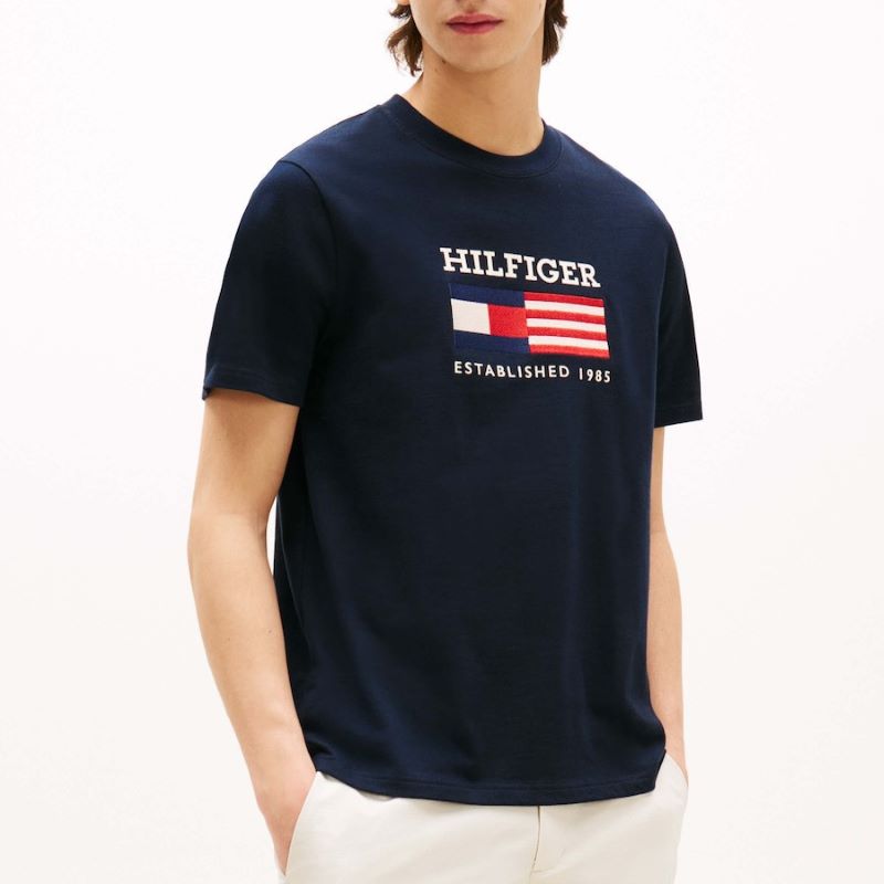 Tricou Tommy Hilfiger AMERICANA MONOTYPE FLAG BOX TEE - poza 1