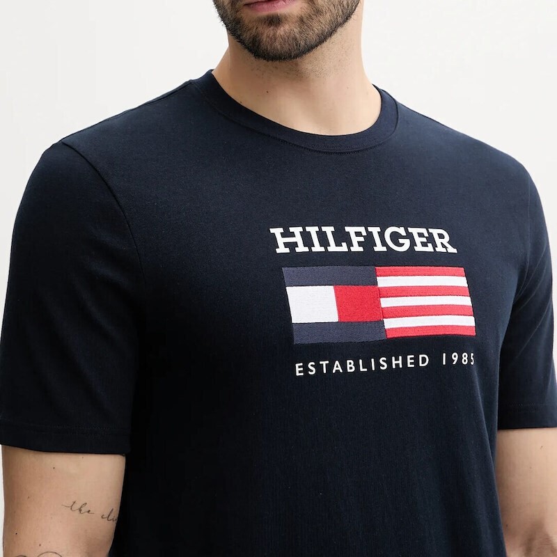 Tricou Tommy Hilfiger AMERICANA MONOTYPE FLAG BOX TEE - poza 3