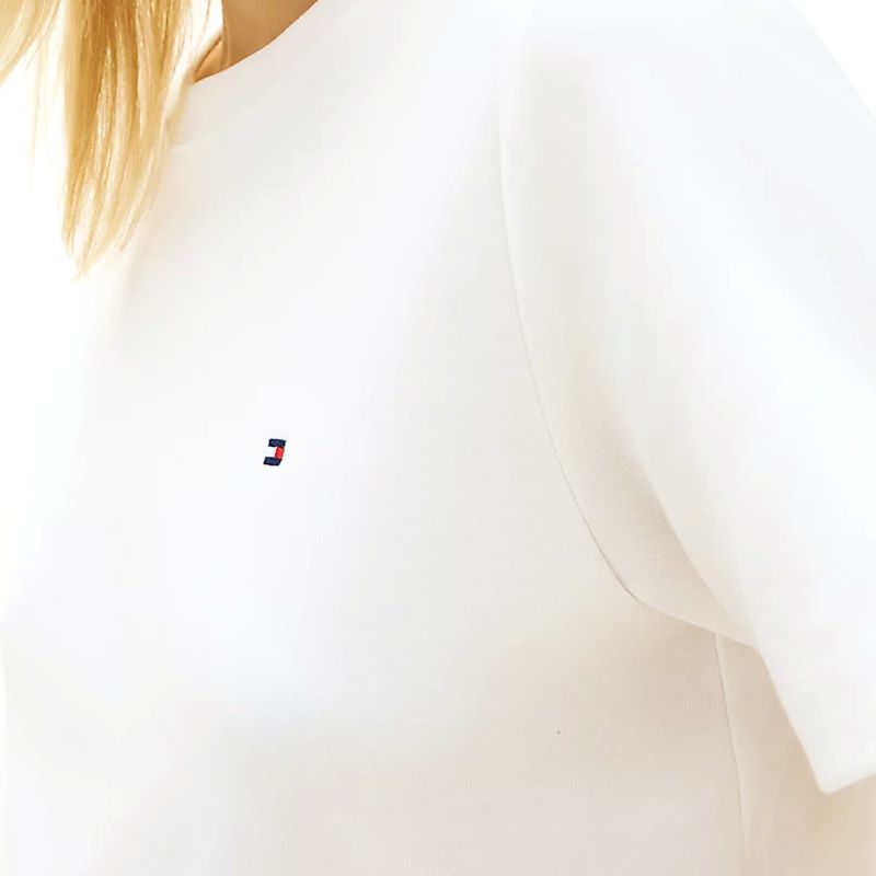 Tricou Tommy Hilfiger BOXY INTERLOCK SS C-NK TEE - poza 3
