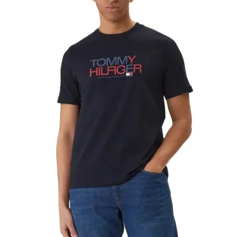 Tricou Tommy Hilfiger BRAND LOVE BIG TEXT TEE - poza 1