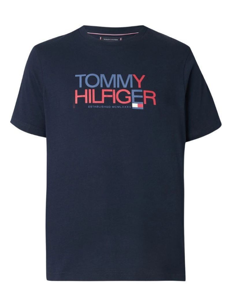 Tricou Tommy Hilfiger BRAND LOVE BIG TEXT TEE - poza 3