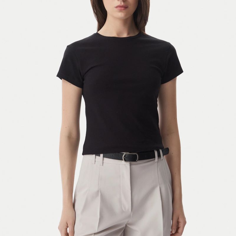Tricou Tommy Hilfiger CO SLUB SLIM SS TEE