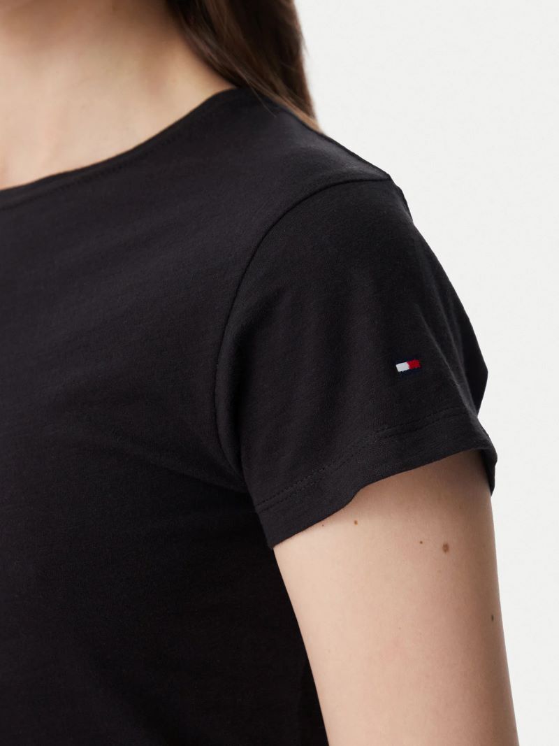 Tricou Tommy Hilfiger CO SLUB SLIM SS TEE - poza 3