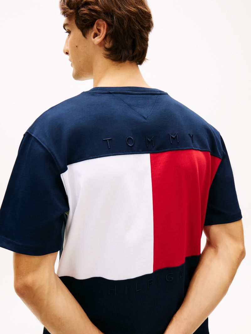 Tricou Tommy Hilfiger FLAG TEE - poza 2