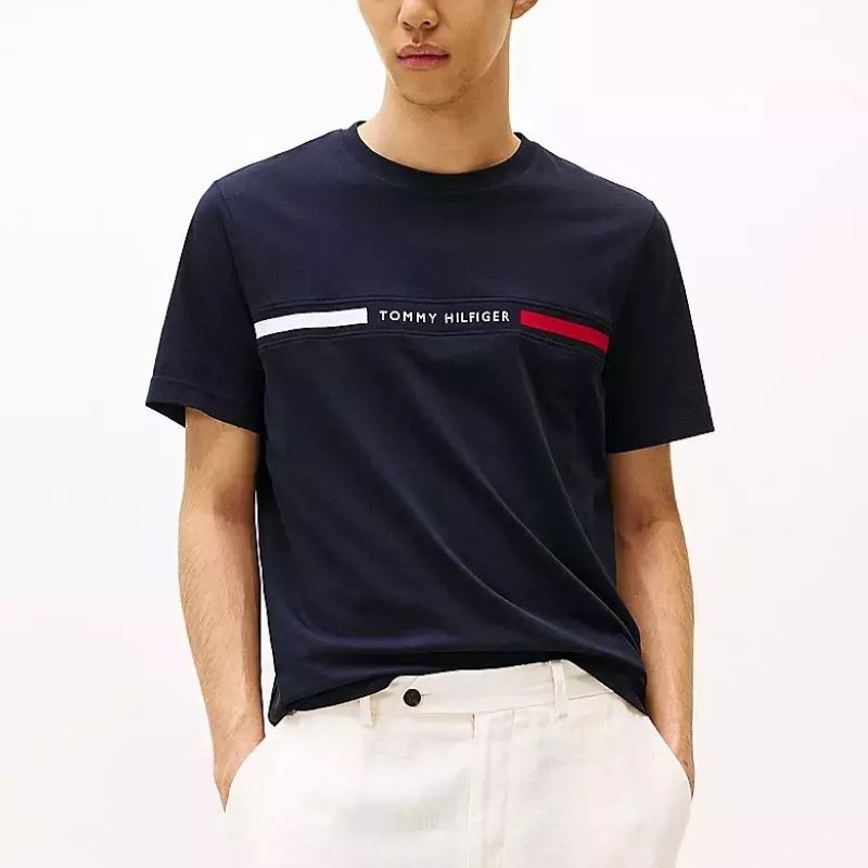 Tricou Tommy Hilfiger HILFIGER CHEST INSERT TEE - poza 1