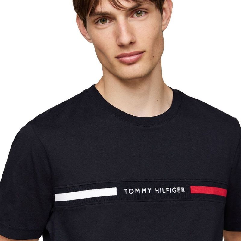 Tricou Tommy Hilfiger HILFIGER CHEST INSERT TEE - poza 2