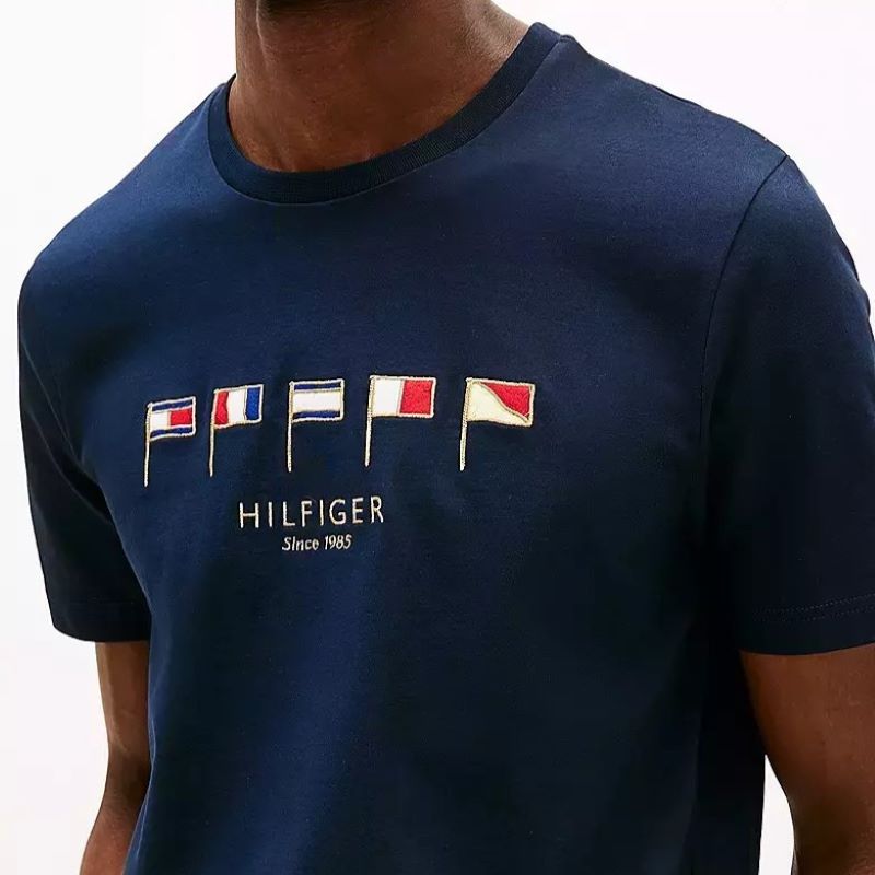 Tricou Tommy Hilfiger HILFIGER MULTI FLAGS TEE - poza 3