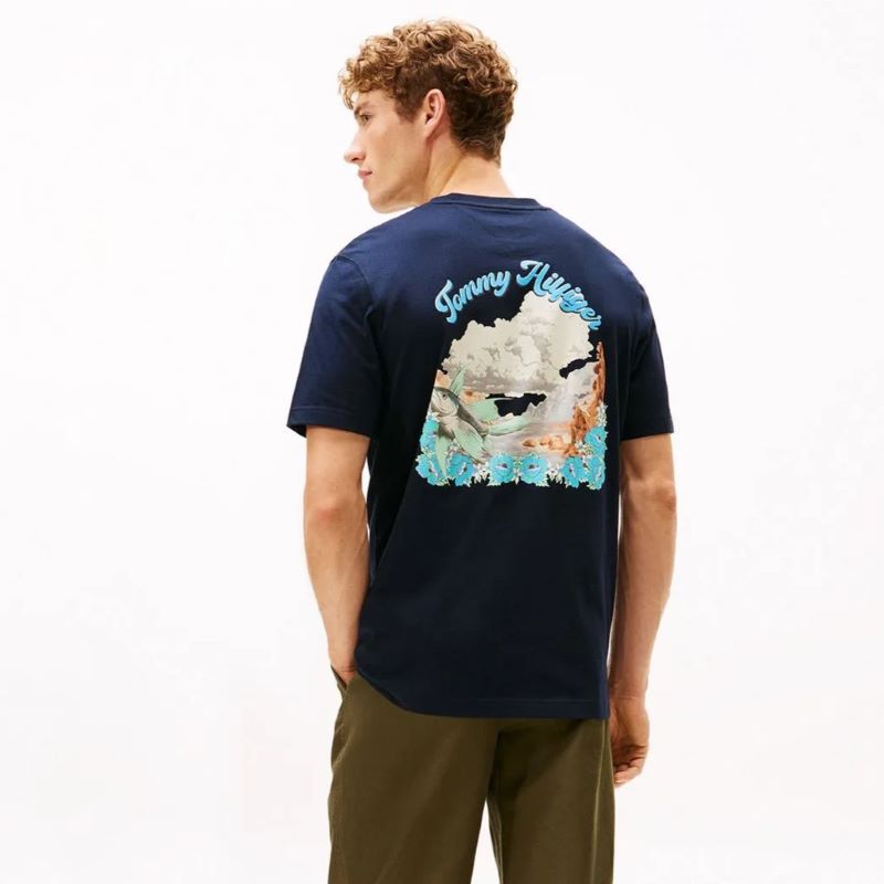 Tricou Tommy Hilfiger IC GRAPHIC TEE - poza 2