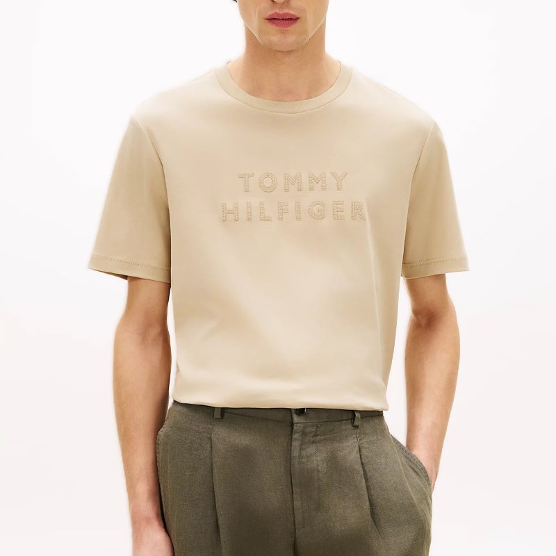 Tricou Tommy Hilfiger MIX MEDIA INTERLOCK TEE - poza 1
