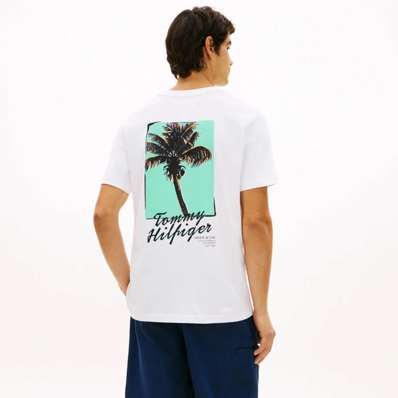 Tricou Tommy Hilfiger PALM PHOTO PRINT TEE - poza 2