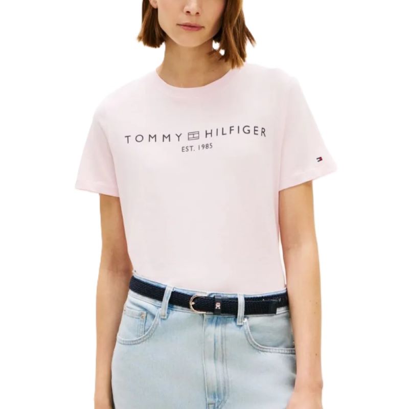Tricou Tommy Hilfiger REG CORP LOGO C-NK SS - poza 1