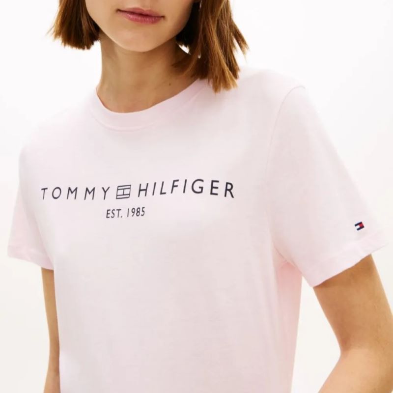 Tricou Tommy Hilfiger REG CORP LOGO C-NK SS - poza 3