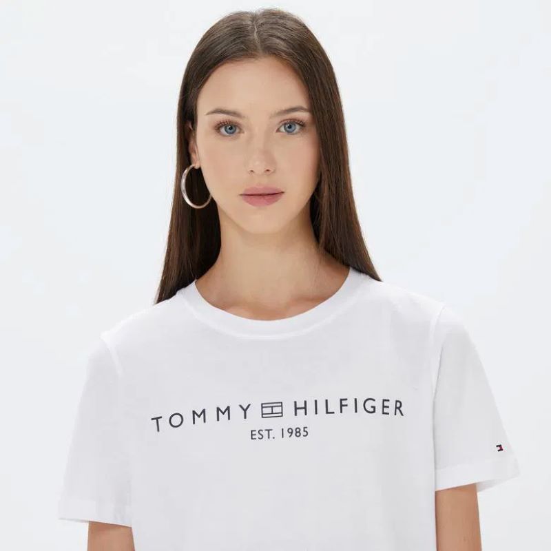 Tricou Tommy Hilfiger REG CORP LOGO C-NK SS - poza 3