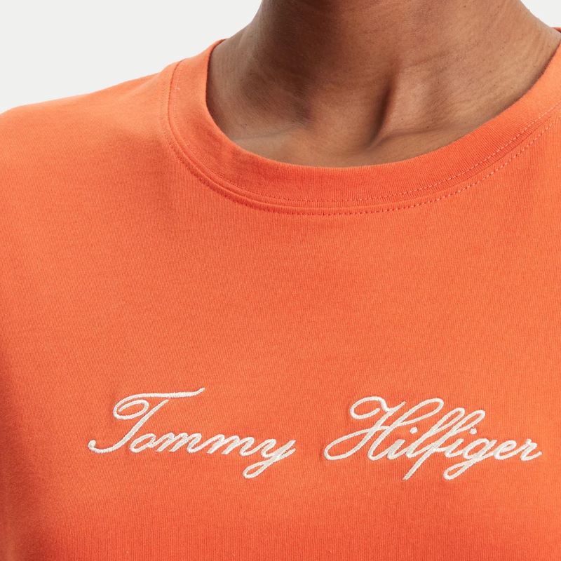 Tricou Tommy Hilfiger SCRIPT REG C-NK SS T-SHIRT - poza 3