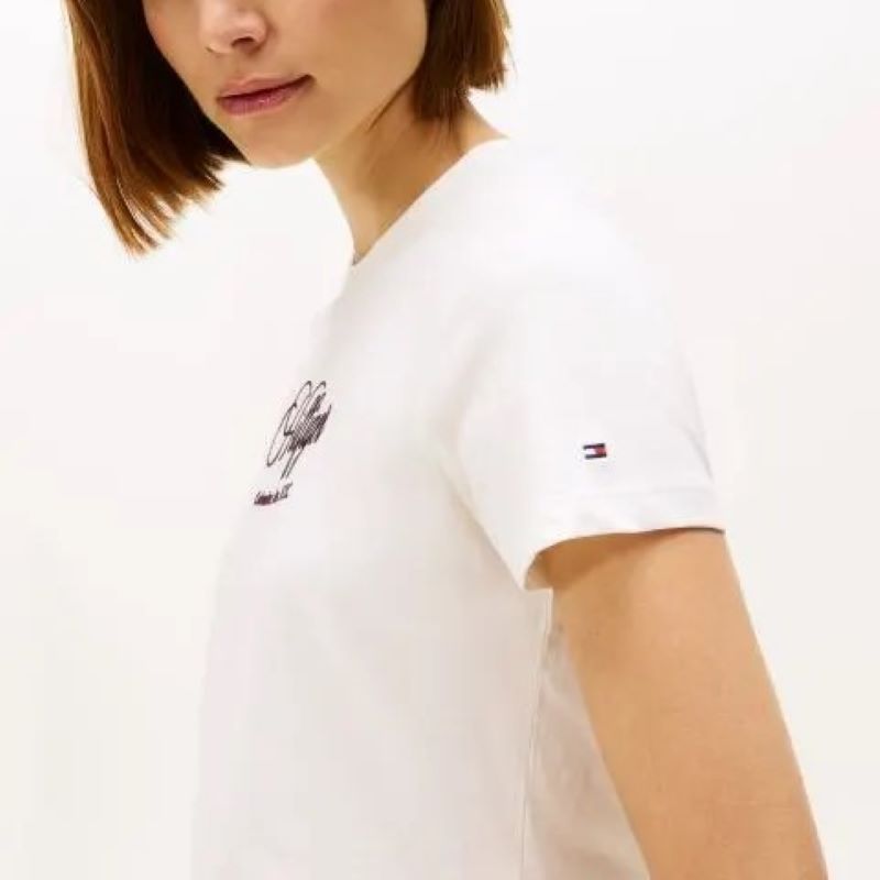 Tricou Tommy Hilfiger SCRIPT REG C-NK SS TEE - poza 3