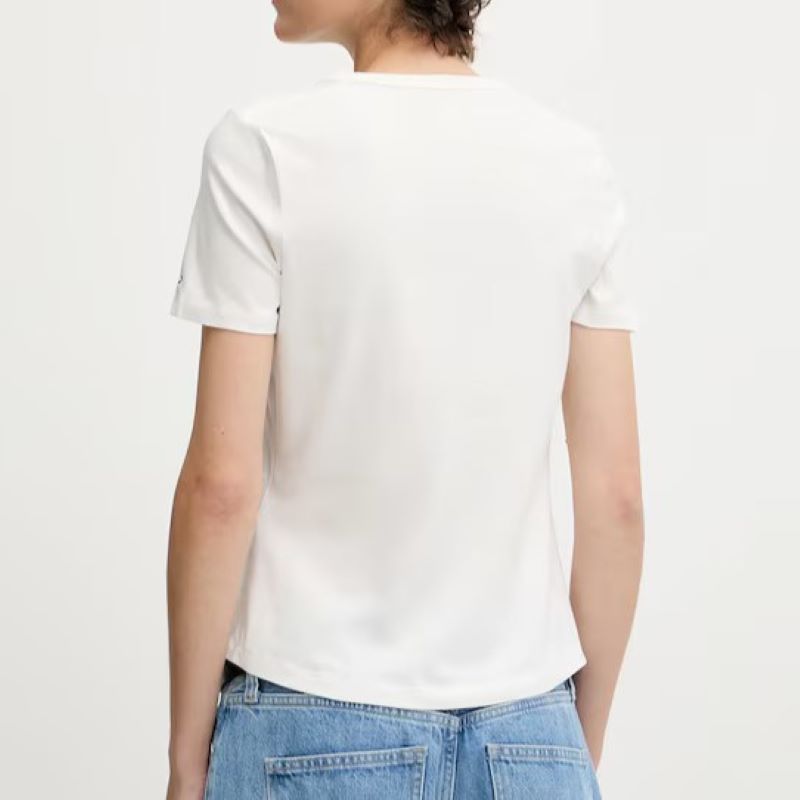 Tricou Tommy Hilfiger STAMP LOGO SLIM C-NK SS TEE - poza 2