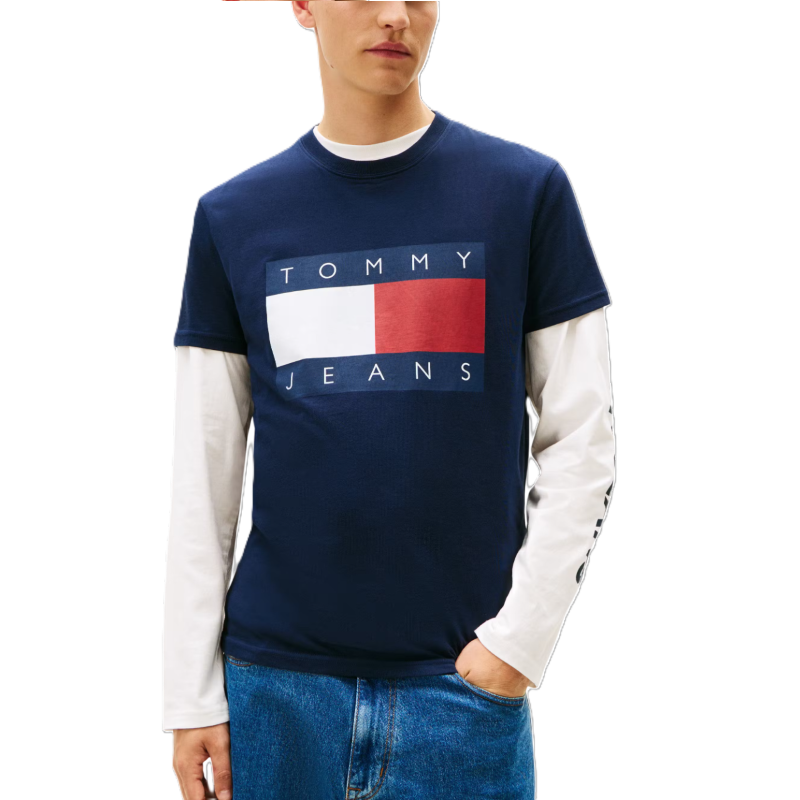 Tricou Tommy Hilfiger TJM REG BIG FLAG SS TEE EXT - poza 1