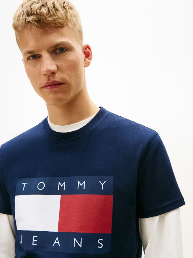 Tricou Tommy Hilfiger TJM REG BIG FLAG SS TEE EXT - poza 3