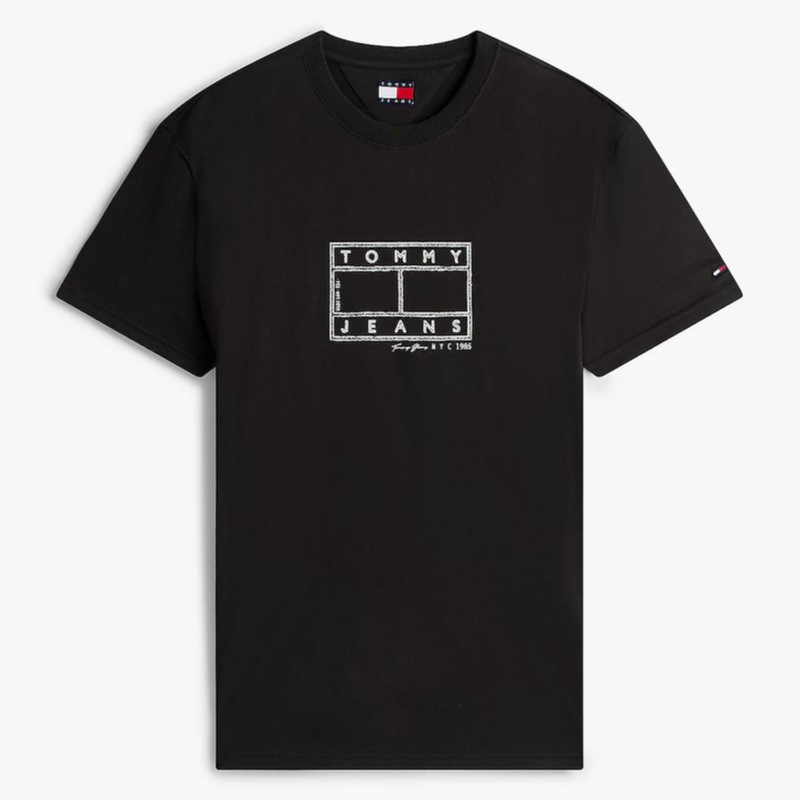 Tricou Tommy Hilfiger TJM REG CENTER FLAG SS TEE - poza 3