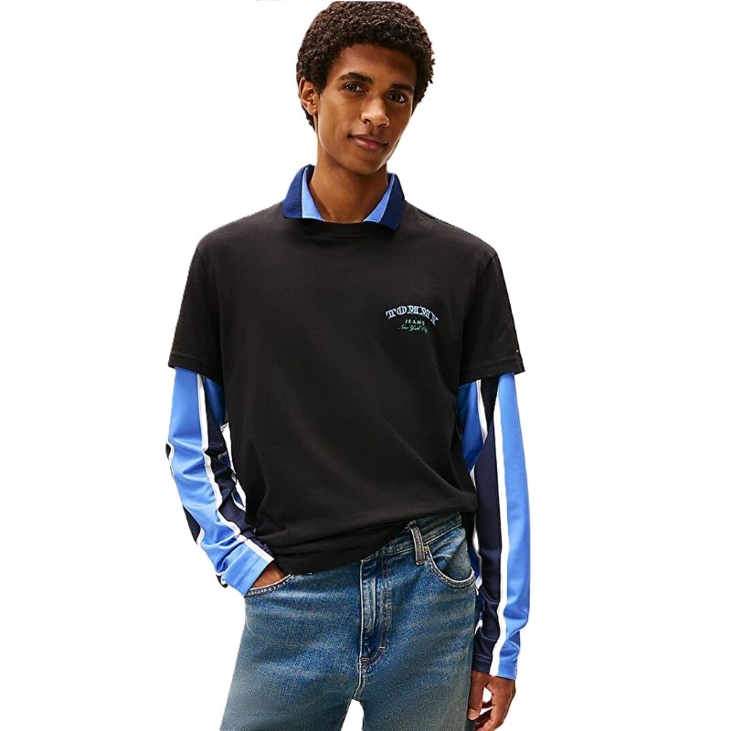 Tricou Tommy Hilfiger TJM REG DOLLAR STACK SS T - poza 1