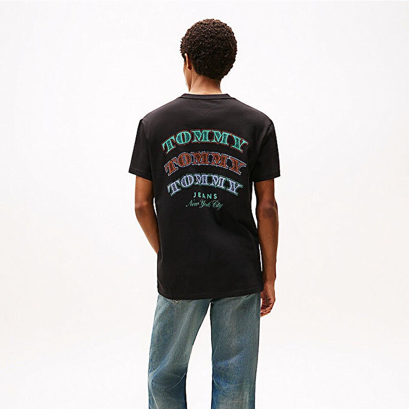 Tricou Tommy Hilfiger TJM REG DOLLAR STACK SS T - poza 2