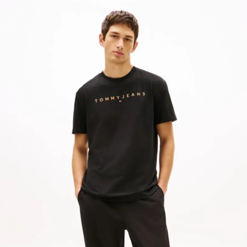 Tricou Tommy Hilfiger TJM REG LINEAR LOGO TEE EXT - poza 1
