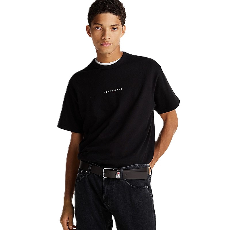 Tricou Tommy Hilfiger TJM RLX LINEAR LOGO TEE EXT - poza 1