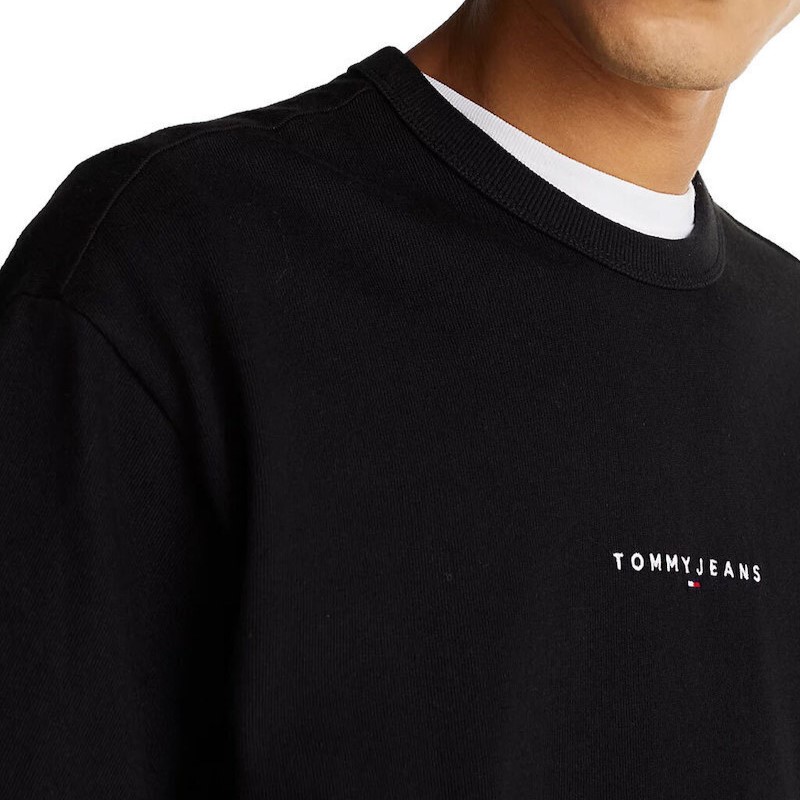 Tricou Tommy Hilfiger TJM RLX LINEAR LOGO TEE EXT - poza 3