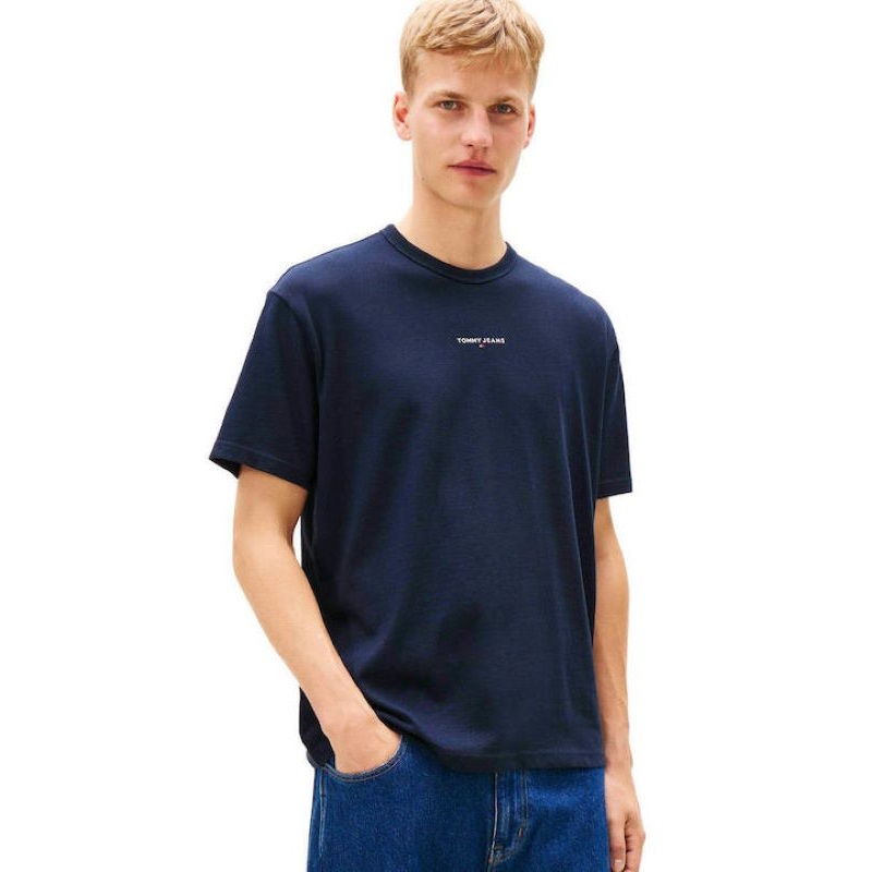 Tricou Tommy Hilfiger TJM RLX LINEAR LOGO TEE EXT