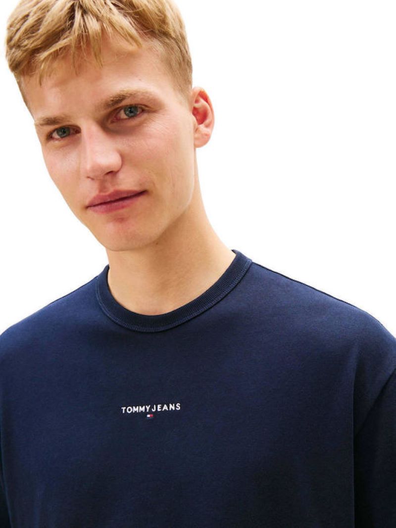 Tricou Tommy Hilfiger TJM RLX LINEAR LOGO TEE EXT - poza 3