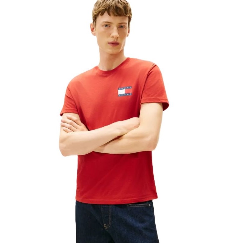 Tricou Tommy Hilfiger TJM SLIM ESSENTIAL FLAG TEE EXT - poza 1