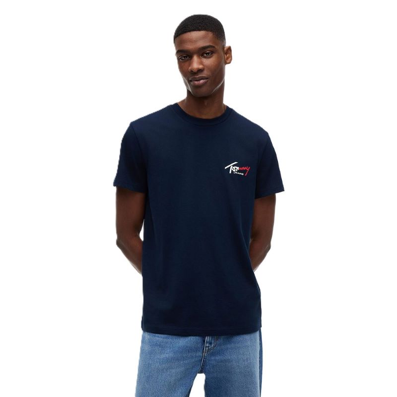 Tricou Tommy Hilfiger TJM SLIM SIGN CHEST SS TEE EXT
