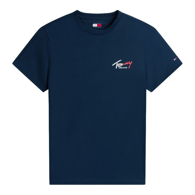 Tricou Tommy Hilfiger TJM SLIM SIGN CHEST SS TEE EXT - poza 3