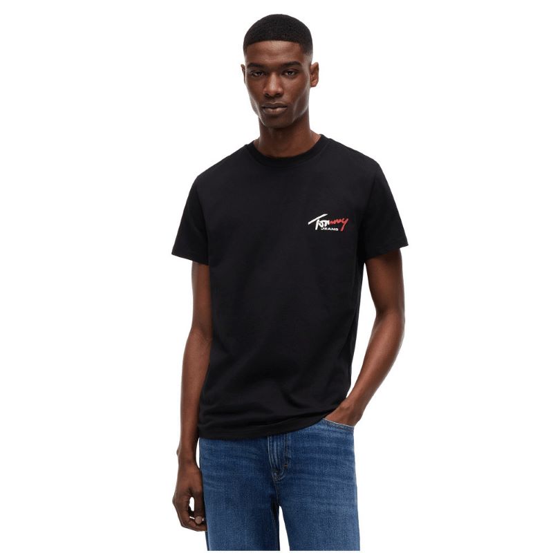 Tricou Tommy Hilfiger TJM SLIM SIGN CHEST SS TEE EXT - poza 1