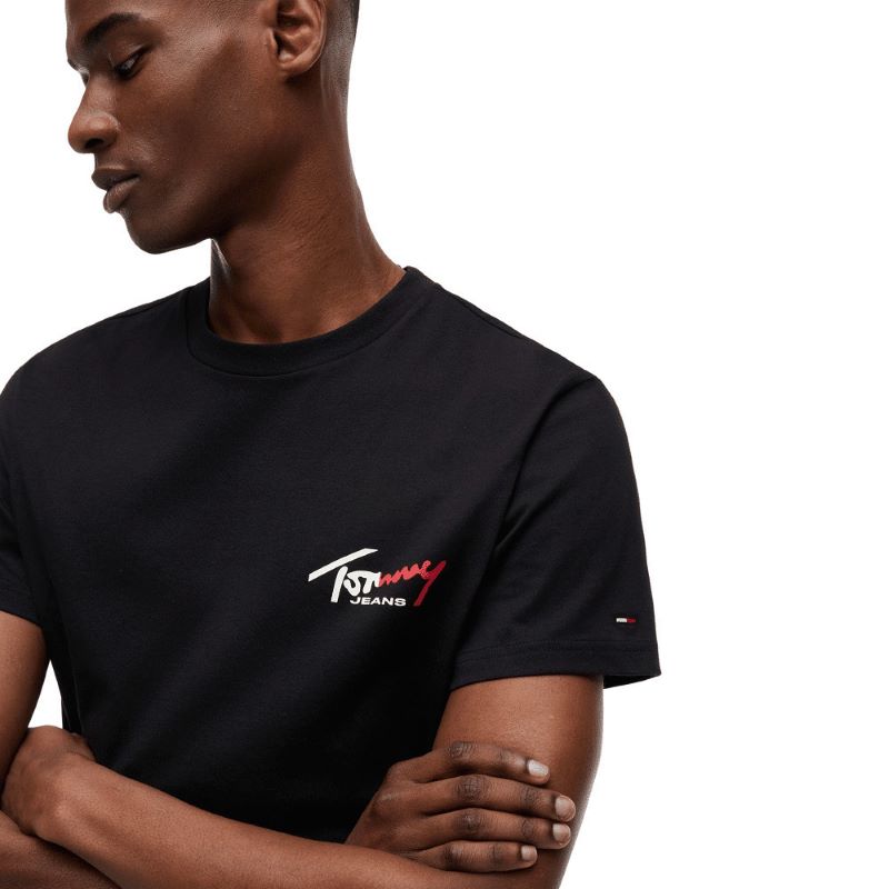Tricou Tommy Hilfiger TJM SLIM SIGN CHEST SS TEE EXT - poza 3