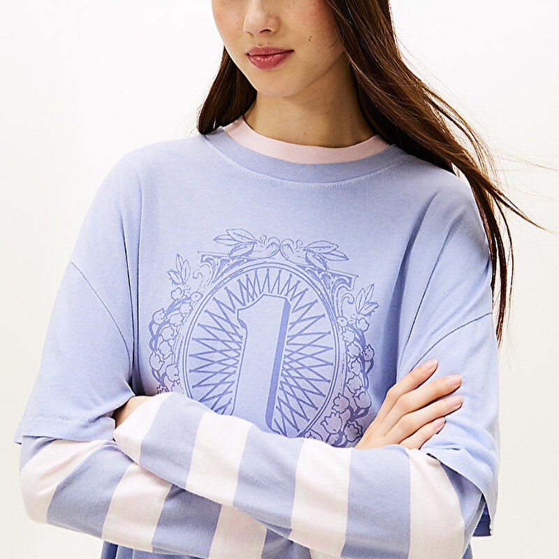 Tricou Tommy Hilfiger TJW OVS TOMMY DOLLAR TEE - poza 3