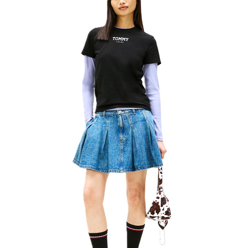 Tricou Tommy Hilfiger TJW REG ESSENTIAL LOGO 2 TEE EXT - poza 1