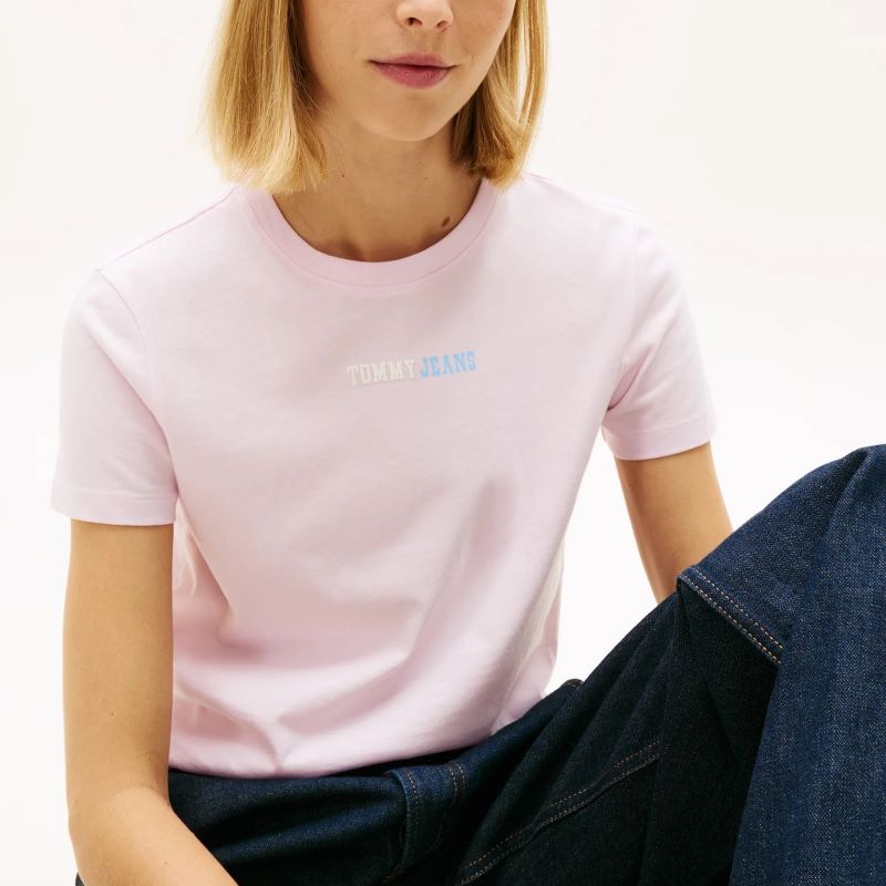 Tricou Tommy Hilfiger TJW REG ESSENTIAL LOGO 2 TEE EXT - poza 3